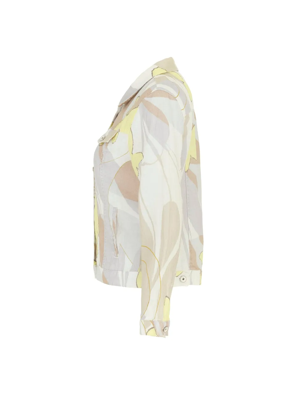 Simply art by Dolcezza - Linen Jacket - Yellow Butterflies