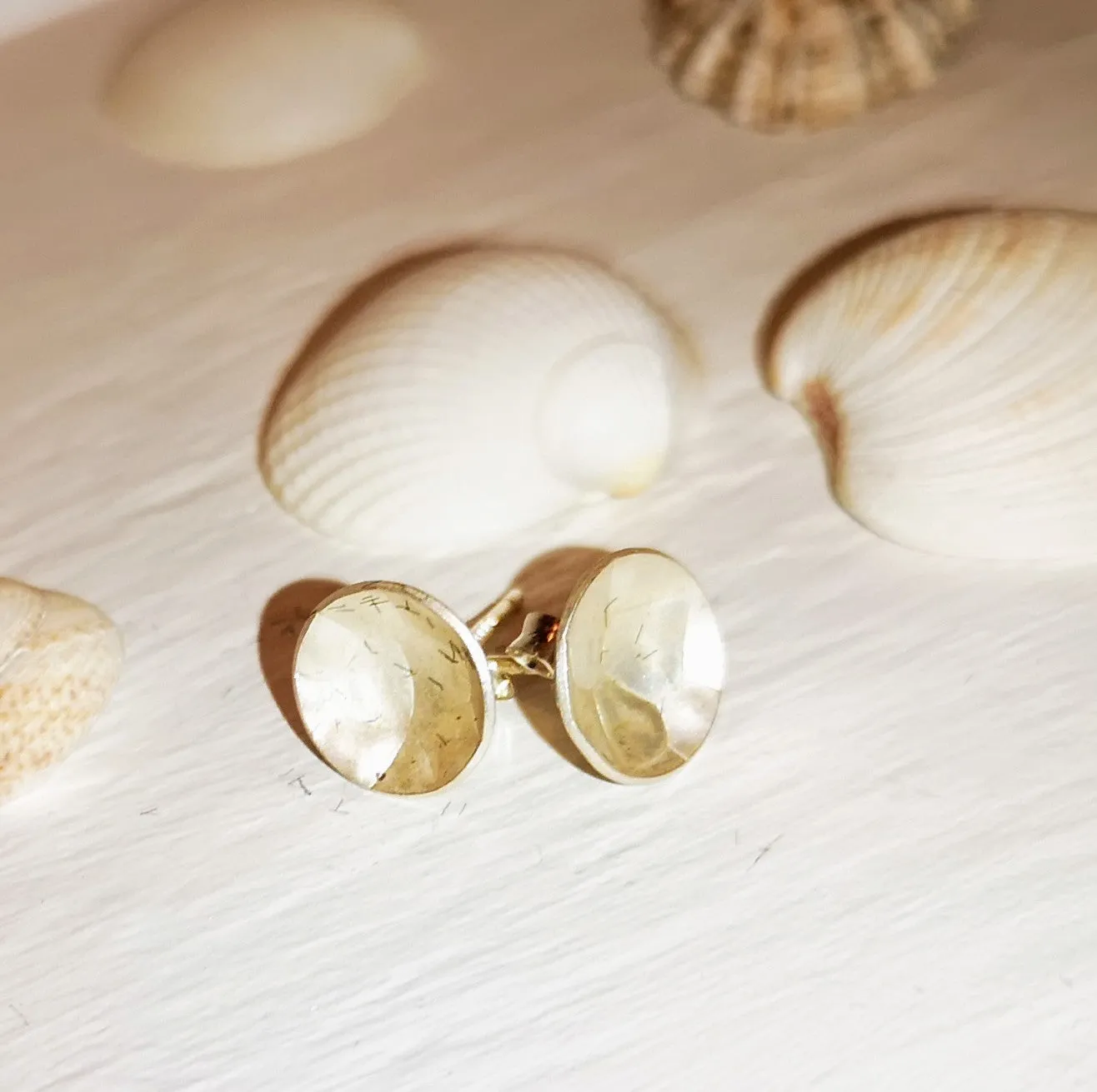 Sterling Silver Dome Studs