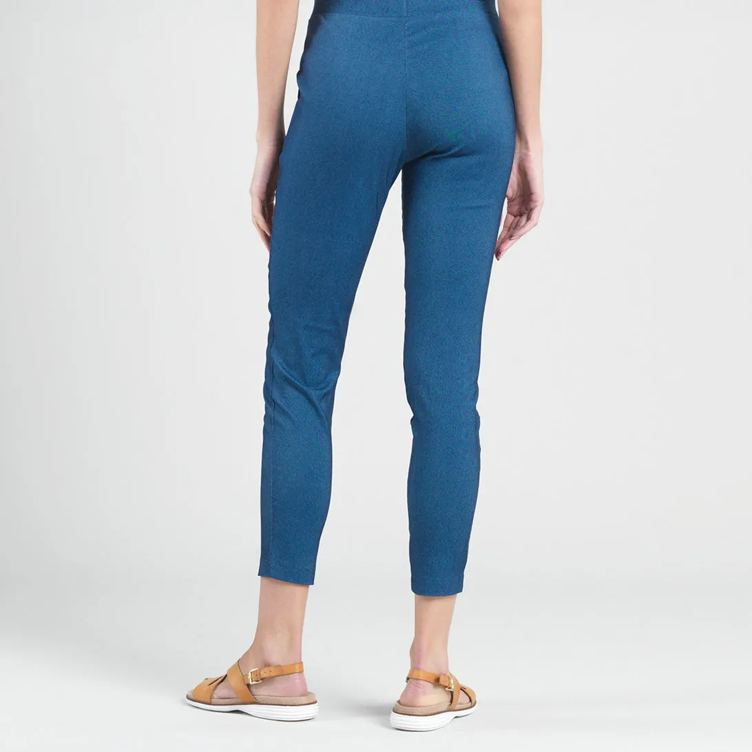 Techno Knit - Skinny Ankle Pocket Pant - Blue Denim - Final Sale!