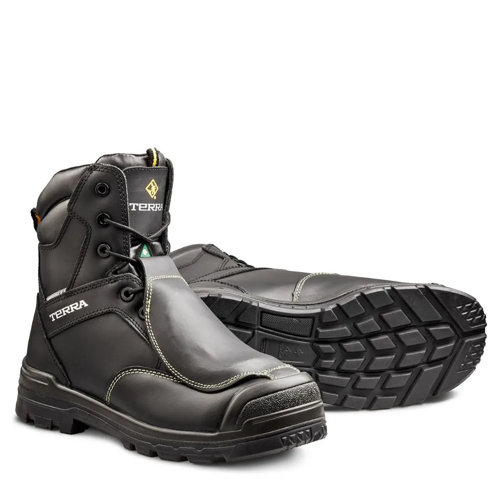 Terra Barricade Men's 8" Waterproof Composite Toe Work Boot With Metguard - 305515