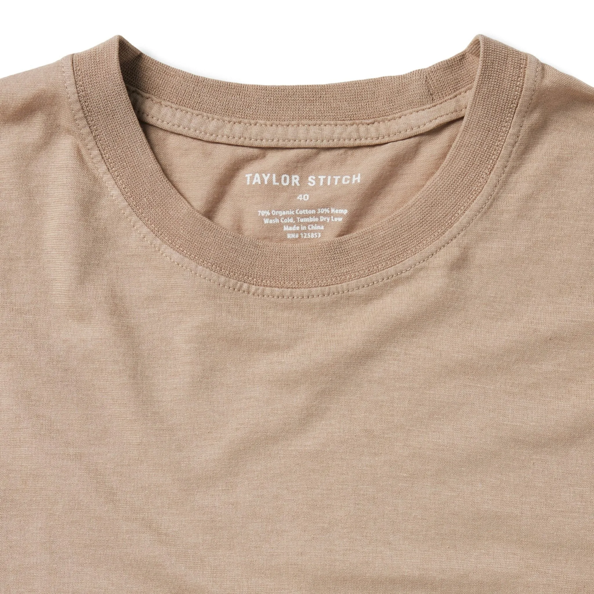 The Cotton Hemp Tee in Khaki