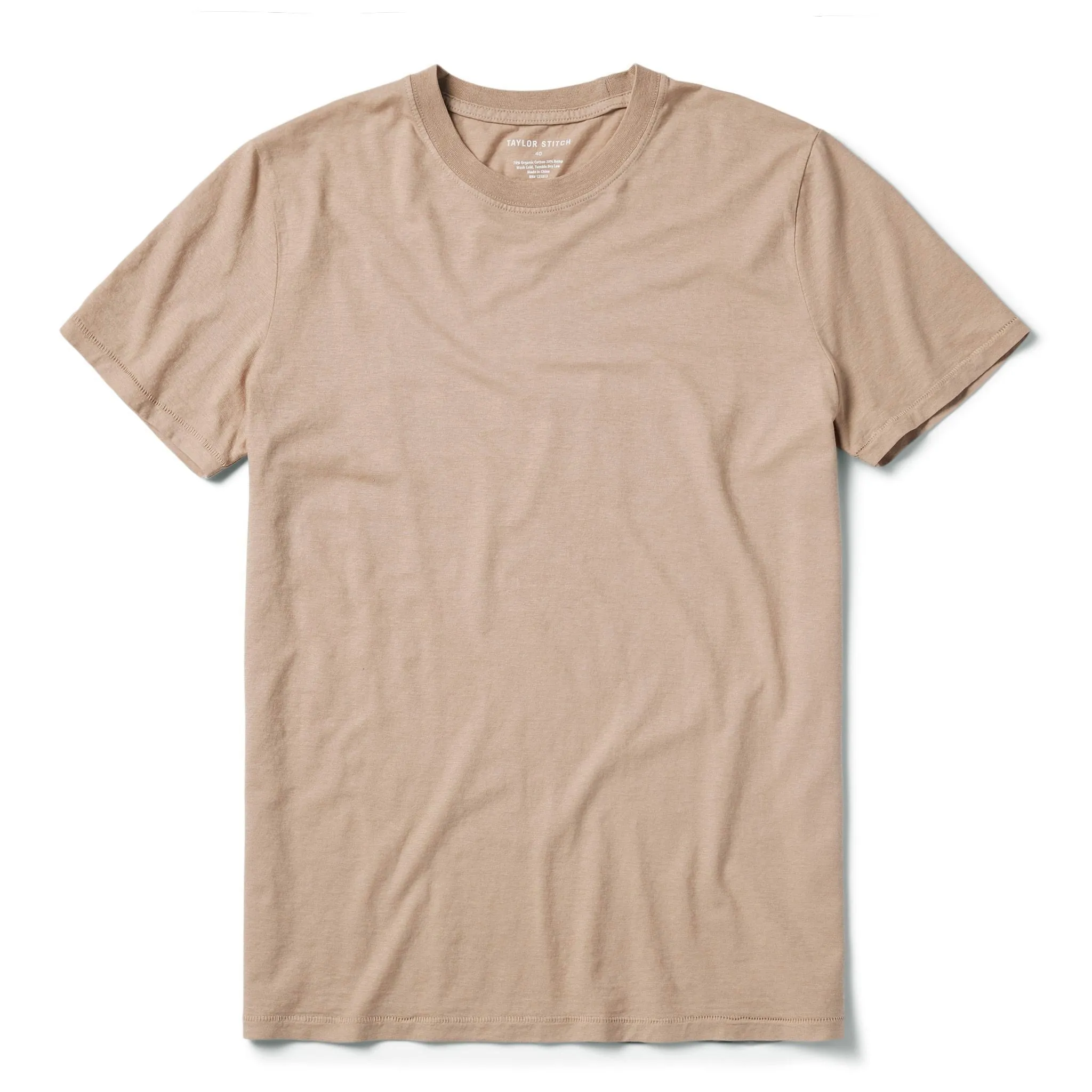 The Cotton Hemp Tee in Khaki