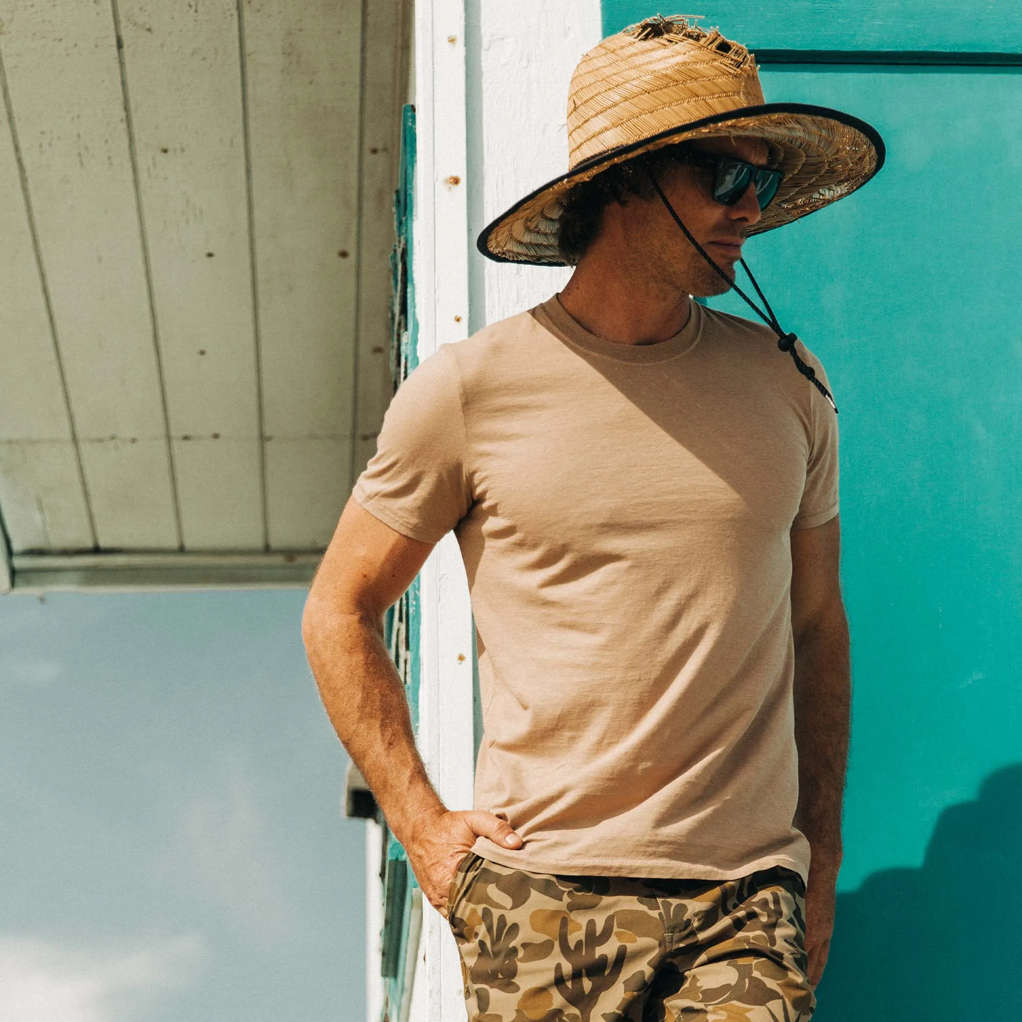 The Cotton Hemp Tee in Khaki