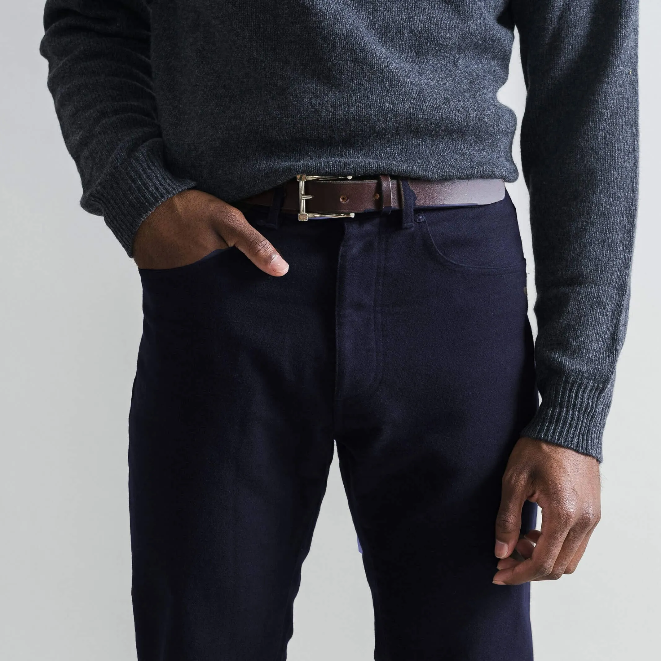 The Navy Moleskin 5 Pocket Custom Pant