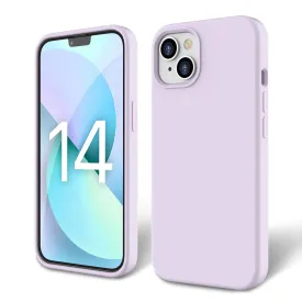 Tough On iPhone 14 Strong Liquid Silicone Case Light Purple