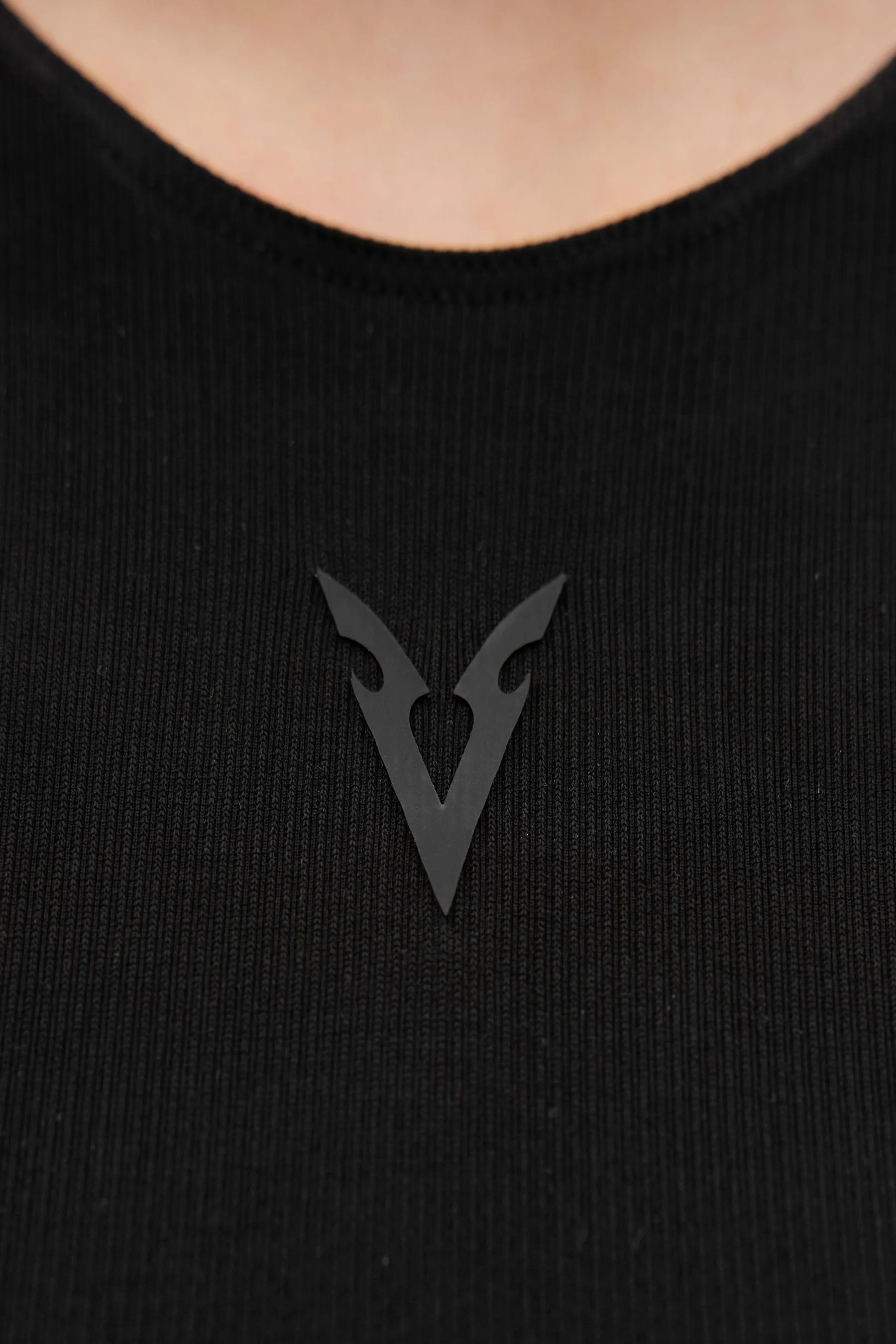 V_RYB SEAMLESS BODYSUIT - Black