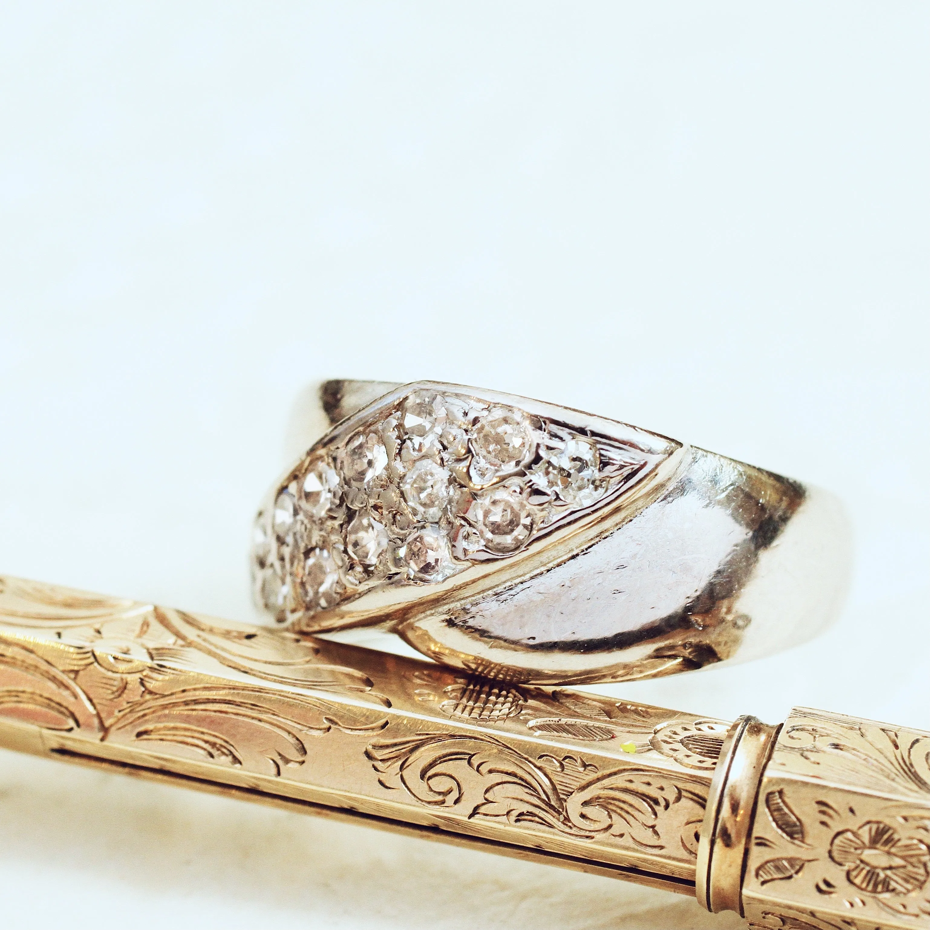 'WOW' Vintage 1980's Platinum and Diamond Ring