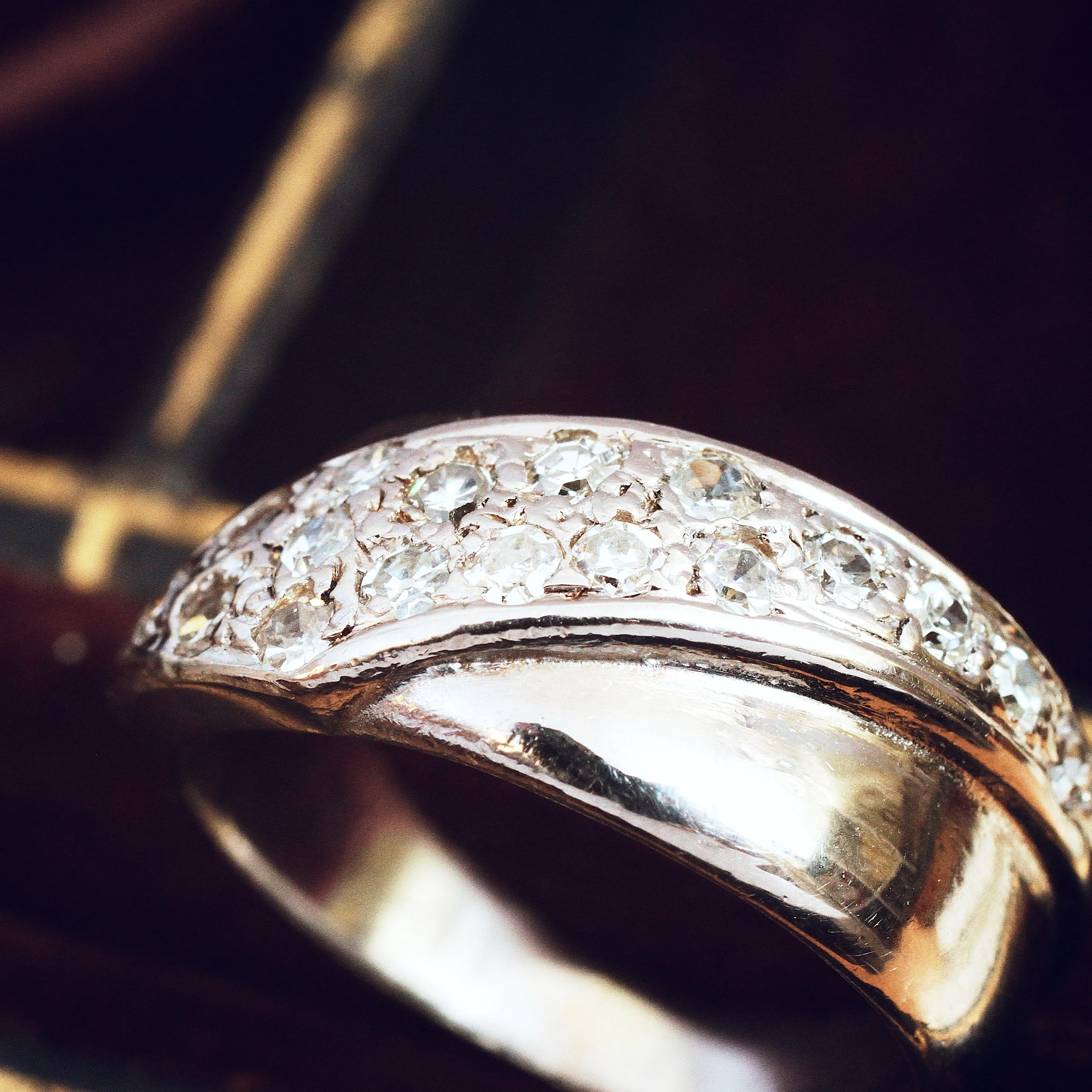 'WOW' Vintage 1980's Platinum and Diamond Ring